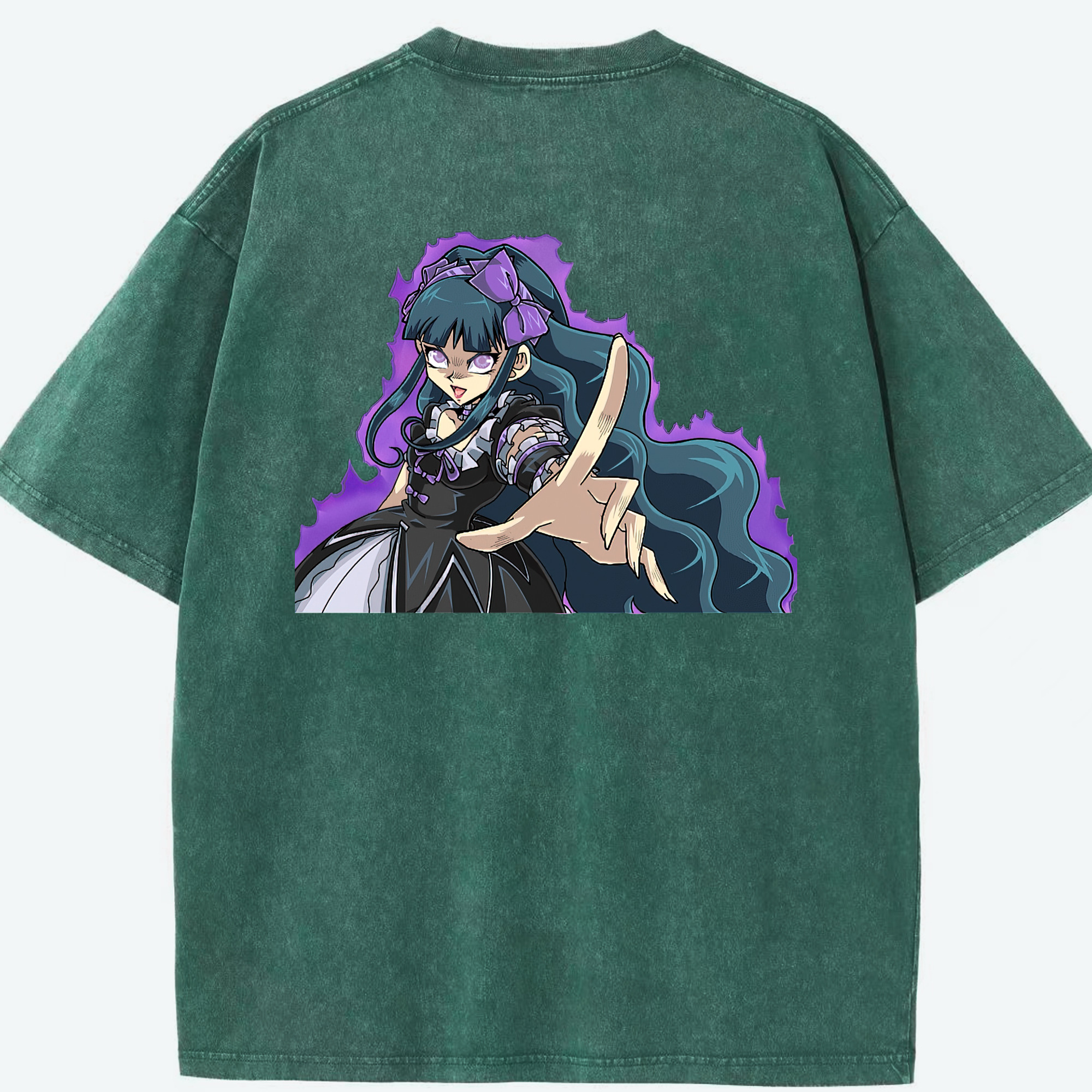 （画像用） 遊☆戯☆王 Yu-Gi-Oh! 綿100% ヴィンテージ風 半袖Tシャツ（背面プリント）